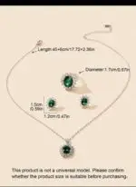 4-Piece Women’s Evening Jewelry Set - Image 2