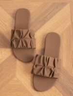 Women’s Woven Flat Sandals –  Slip-On Slippers - Image 3