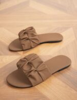 Women’s Woven Flat Sandals –  Slip-On Slippers - Image 5