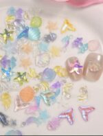 50pcs Ocean Series Nail Ornaments - Image 2