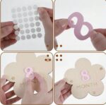 Wooden Baby Milestone Cards (1–12 Months) 🌸 - Image 2